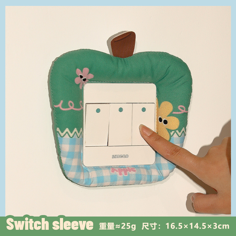 Синяя сетка, маленький цветок, маленький оксфордский хлопок, наполнитель, маленький чехол для переключателя «Яблоко»