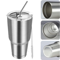 大容量30oz保冷啤酒冰霸亞馬遜熱款大口保溫戶外便攜車載咖啡水杯