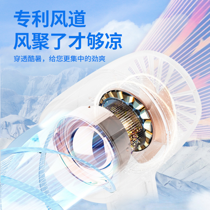 国境を越えた手持ち香薫ファン付き集風タービン小ファン携帯型ミニタービン高速ファンCE/FCC|undefined