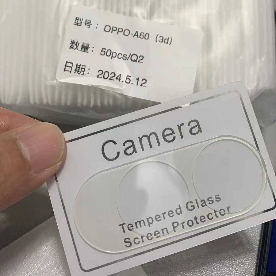 Aplicable a OPPO A60 teléfono móvil 3D todo en una película de lente cámara trasera de alta definición transparente anti-caída adhesivo de vidrio templado