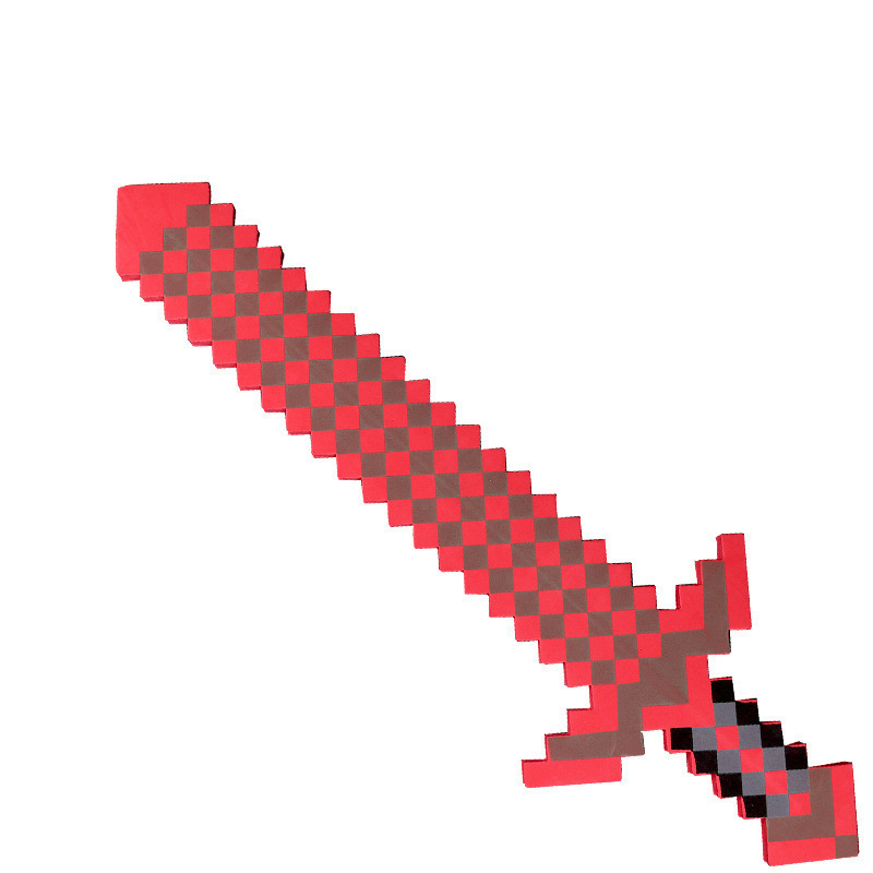 Minecraft 周辺機器泡おもちゃ剣原稿ゲームレンガ石剣武器ピクセルモデル|undefined