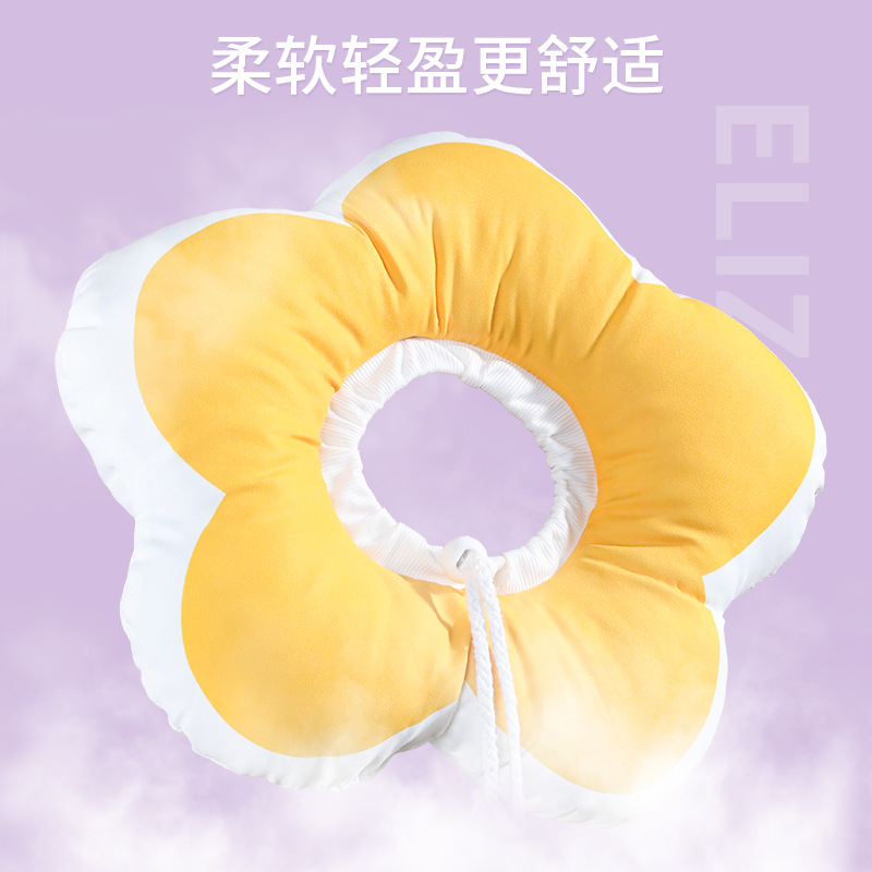 Nuevo impermeable en forma de flor Elizabeth anillo gato belleza cubierta gato collar cubierta protectora para mascotas collar al por mayor