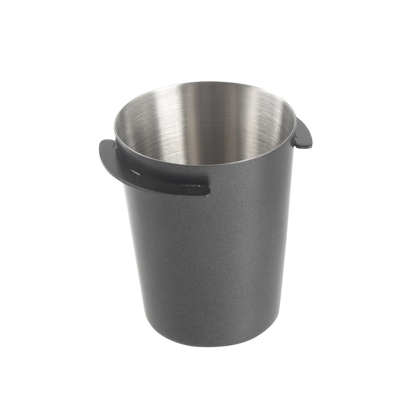 304 acero inoxidable máquina de café taza de polvo taza de medición de granos de café molido taza de olor taza 51 / 53 / 58 colector de polvo universal