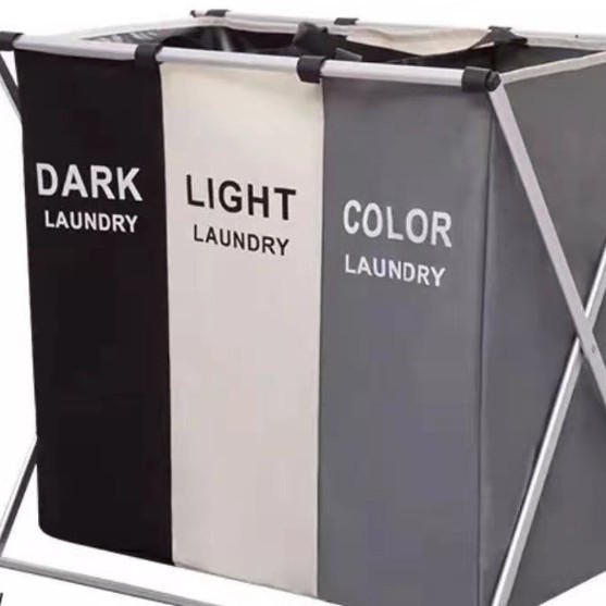 Cesto nórdico de tela para ropa sucia, plegable, con tapa, gran capacidad y multiuso.