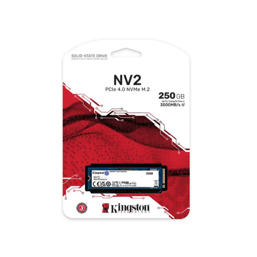 Подходит для NVMe SSD Kingston NV2 PCIe 4.0 NVMe SSD