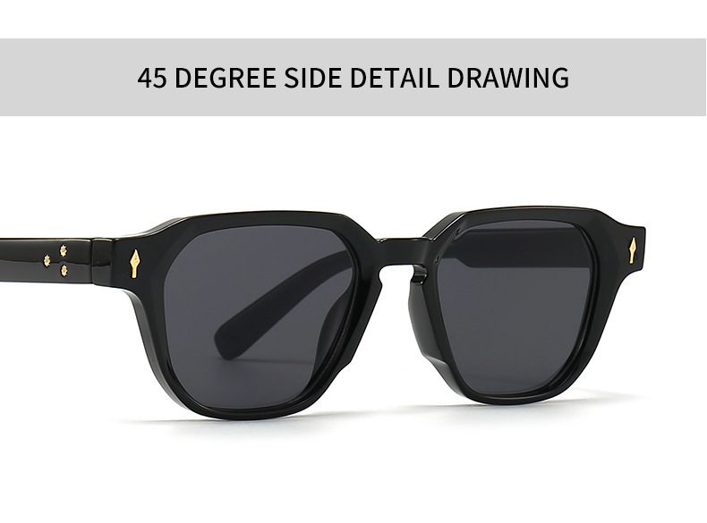 Commerce extérieur transfrontalier européen et américain à monture étroite LUNETTES DE SOLEIL à la mode, tir de rue, charme moderne, rétro LUNETTES DE SOLEIL 3406_voghion.com