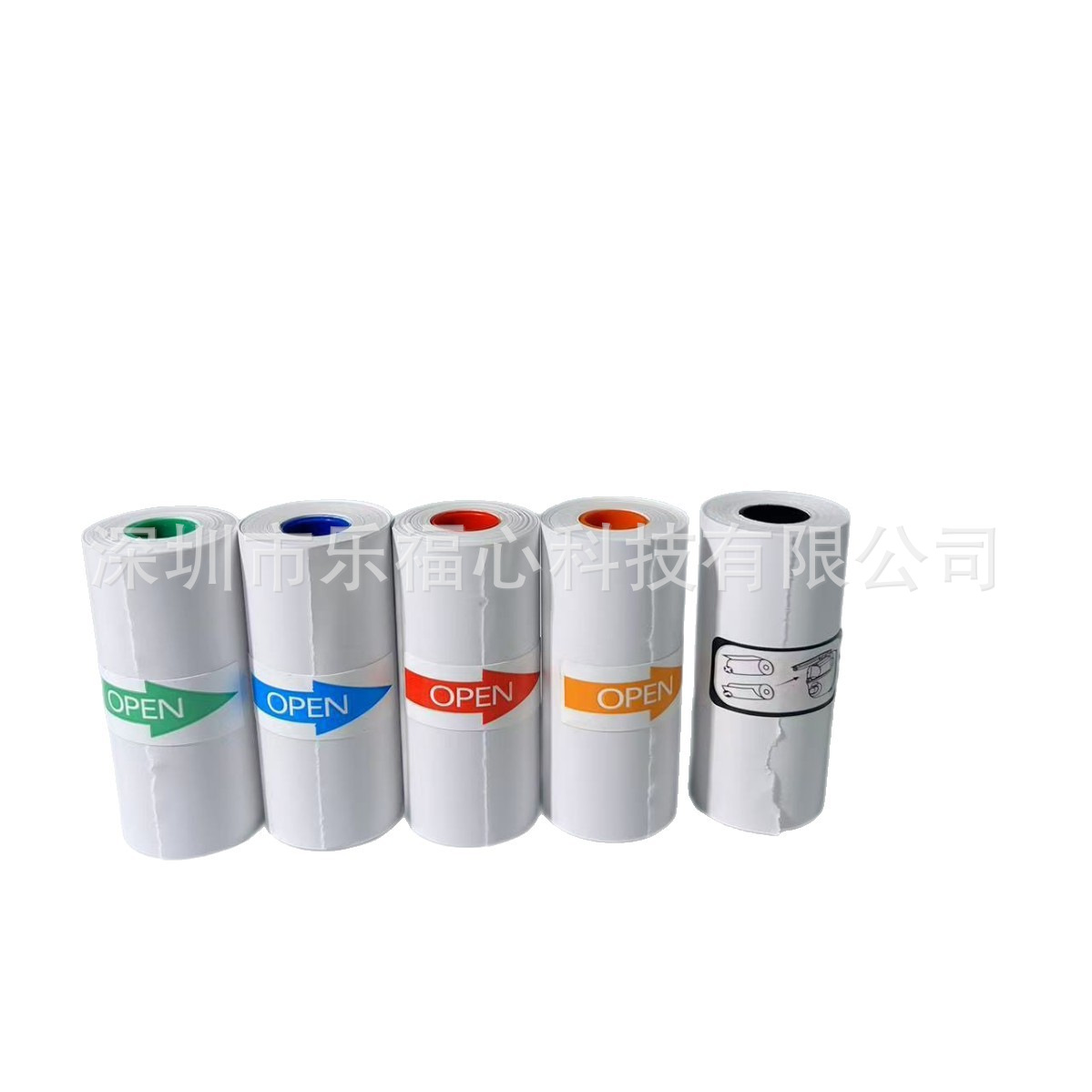 Etiquetas transfronterizas Mini impresora cinta adhesiva adhesiva se puede pegar con papel de impresión térmica láser a color