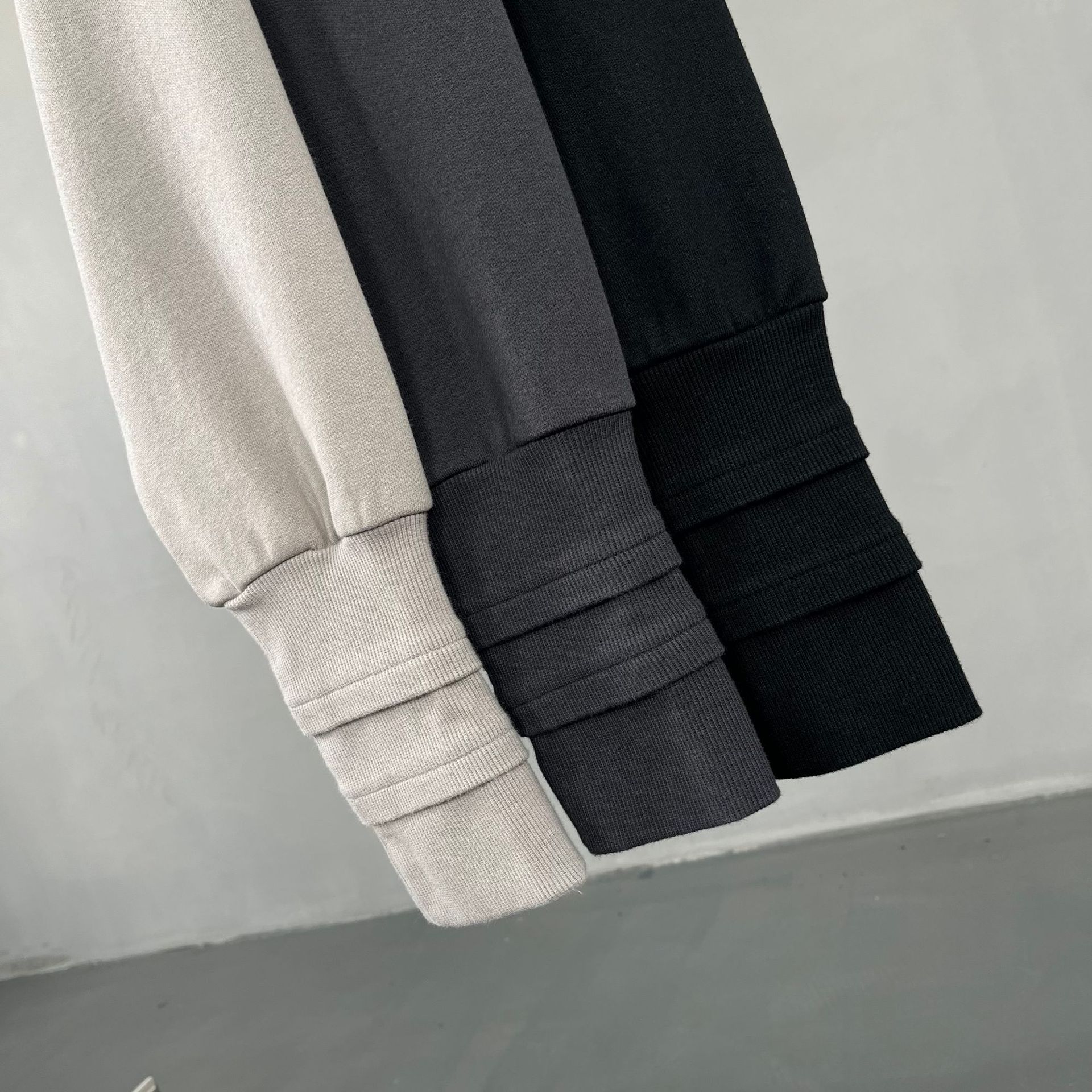 Men's Clothing washed old hooded jacket with loose edge ninja sleeves oversize sweater hoodies_voghion.com