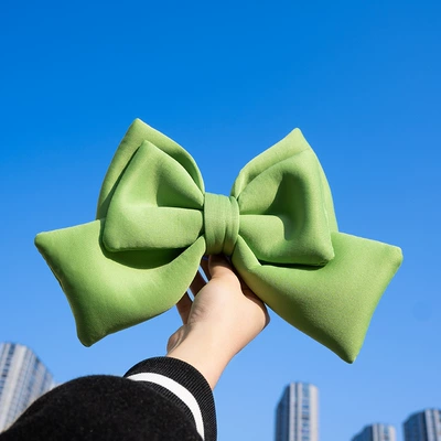 Motosiklet dəbilqələri – Helmet decorations bow motorcycle - avocado-green