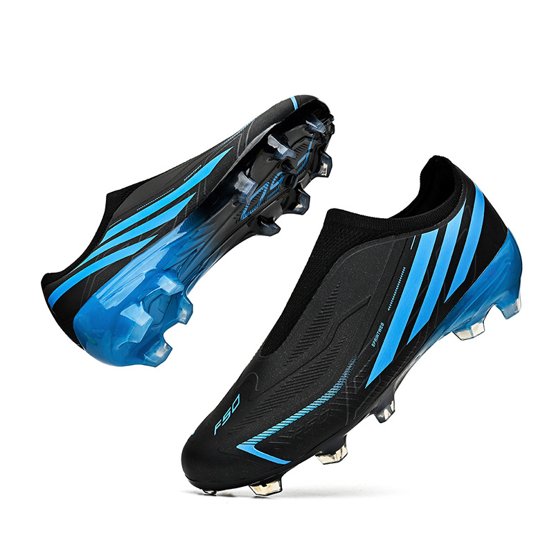 Zapatillas de Fútbol Sin Cordones F50 Suela de TPU y Tejido Amortiguación para Césped Natural y Artificial