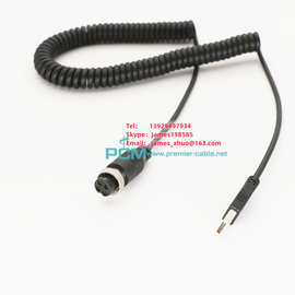 航空插头转USB连接线GX12 GX16 USB转GX16母头电缆