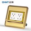 Chint Slide style Ground socket Double five holes 10 Ground insertion ground socket household hide All copper waterproof