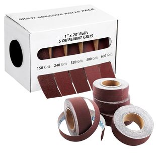 Sandpaper Roll Set, Small Sandpaper Roll, Brown Corundum Sanding Belt Roll Set Box, Source Factory Custom-Made, Private Label, Cross-Border Hot Sale