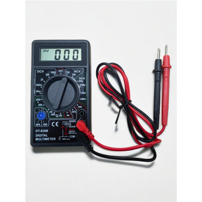 DT830B数字万能表小型家用维修电工电流表高精度电压万用表