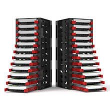 多盘位笼抽取式可叠加4/8/12/24盘外置防震3.5寸机械架子