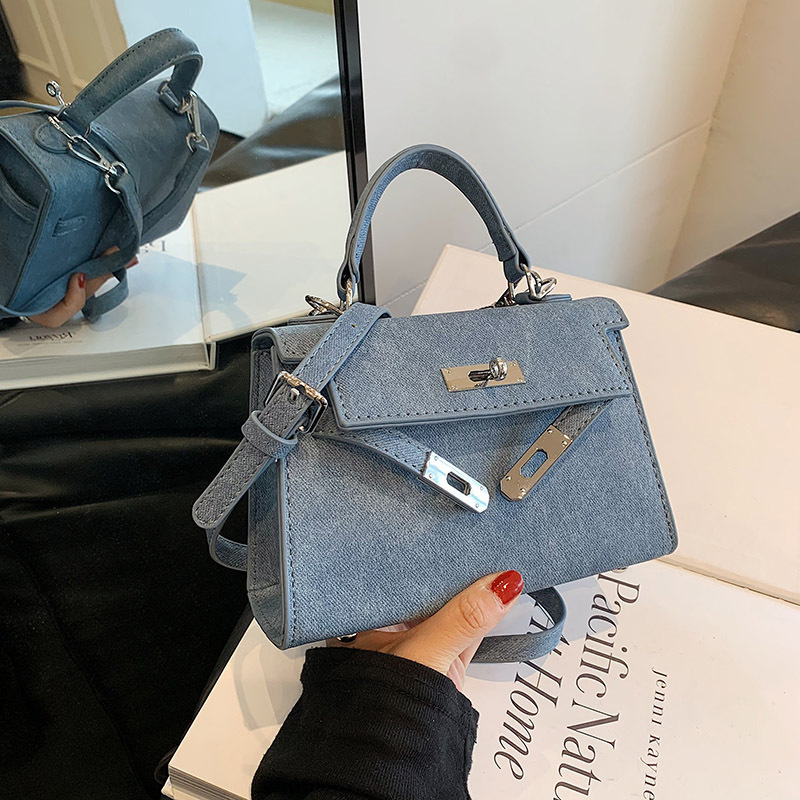 Bolsos retro populares de este año para mujer 2023 nueva moda otoño e invierno bolso de mensajero para mujer textura portátil Kelly