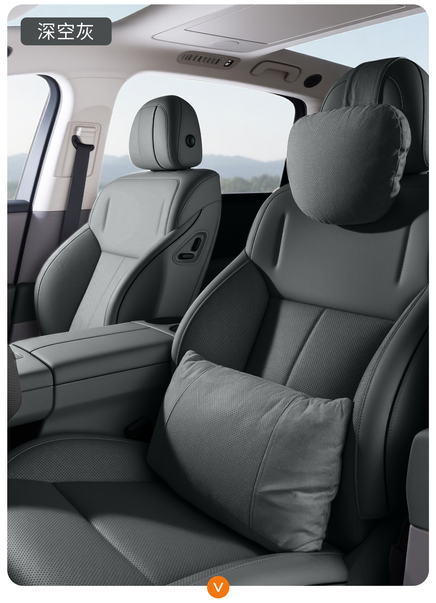 Car Headrest, Neck Pillow, Lumbar Support, Car Cushion for Mercedes-Benz, Sleeping Pillow, Deer Skin Velvet Car Accessories for All Seasons