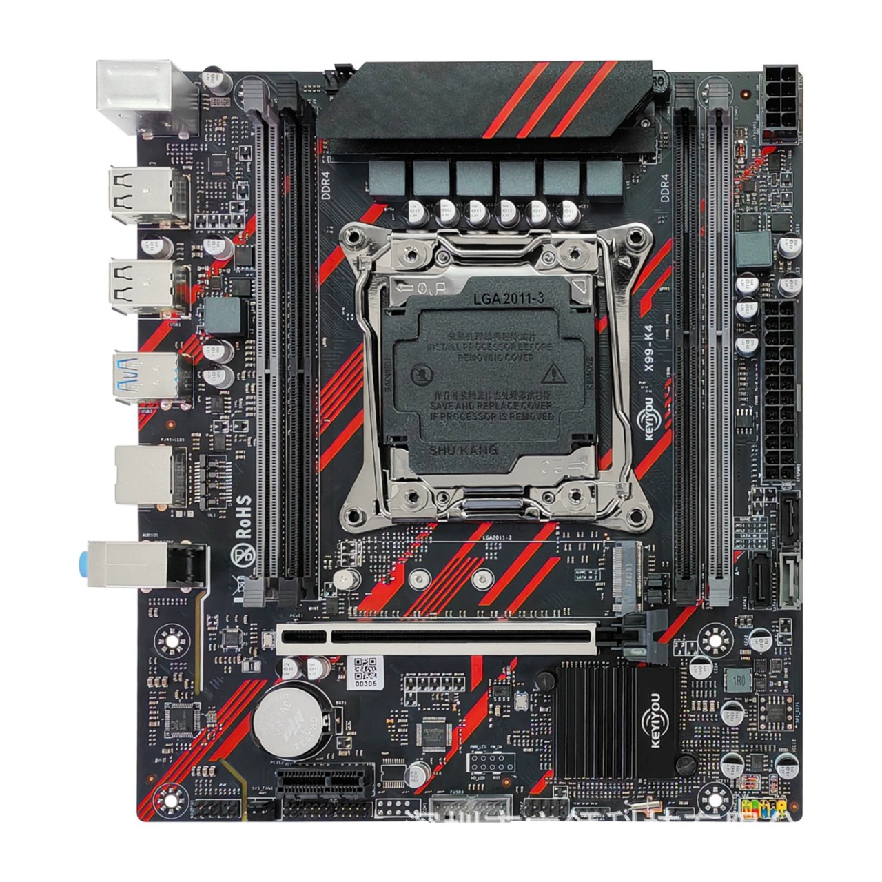 Материнская плата X99-K4, новый чип X99, DDR4, четыре слота, LGA2011-3, поддержка NVMe/SATA для настольного ПК