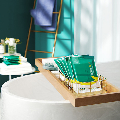 Time hotel bathtub cover bath bag disposable bath bag bath bucket plastic bath bag adult thickened