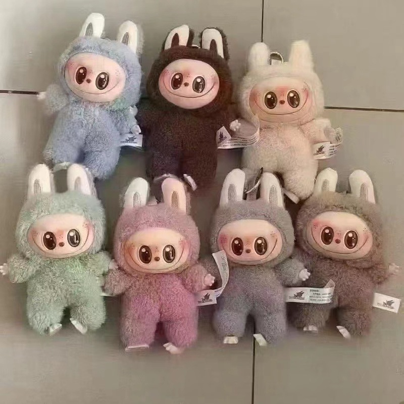 高品质工厂批发泡泡玛特拉布布一代小天使心动马卡龙搪胶盲盒公仔|undefined