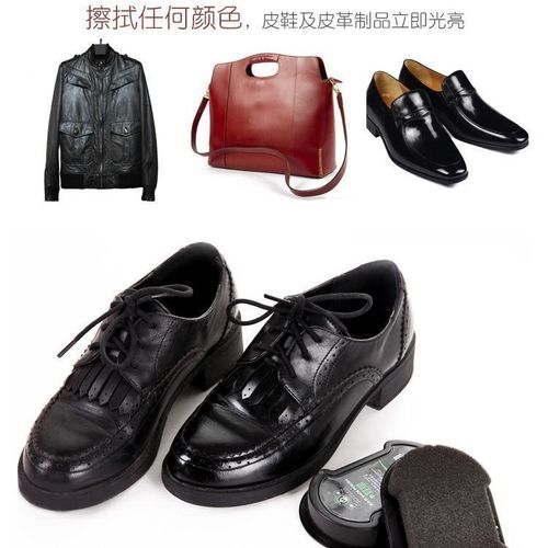 A shoe polish and shoe brush integrated sponge shoe cleaner, colorless universal leather shoe cleaner, shoe magic, black genuine leather maintenance oil