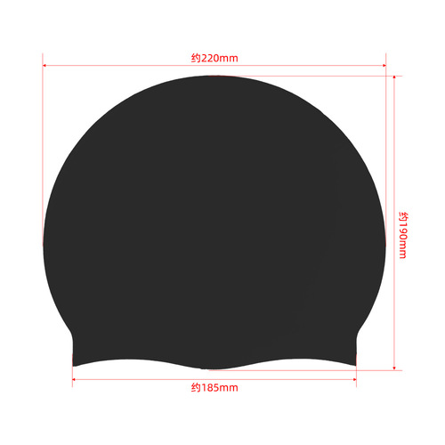 Wholesale Factory Pure Color Silicone Swim Cap for Children, Universal Ear-Protecting Waterproof Swim Cap Gift Swim Gear