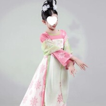 Y6U儿童古典舞池上舞蹈服装汉舞佳人桃花笑胭脂妆春三月汉服表演