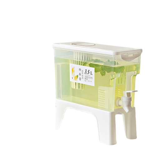 Cold kettle with faucet household refrigerator cool white juice fruit drink tea bucket large capacity high temperature resistant cold kettle