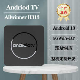 Android TV安卓13全志H313网络机顶盒TV BOX 双WIFI高清4K外贸播