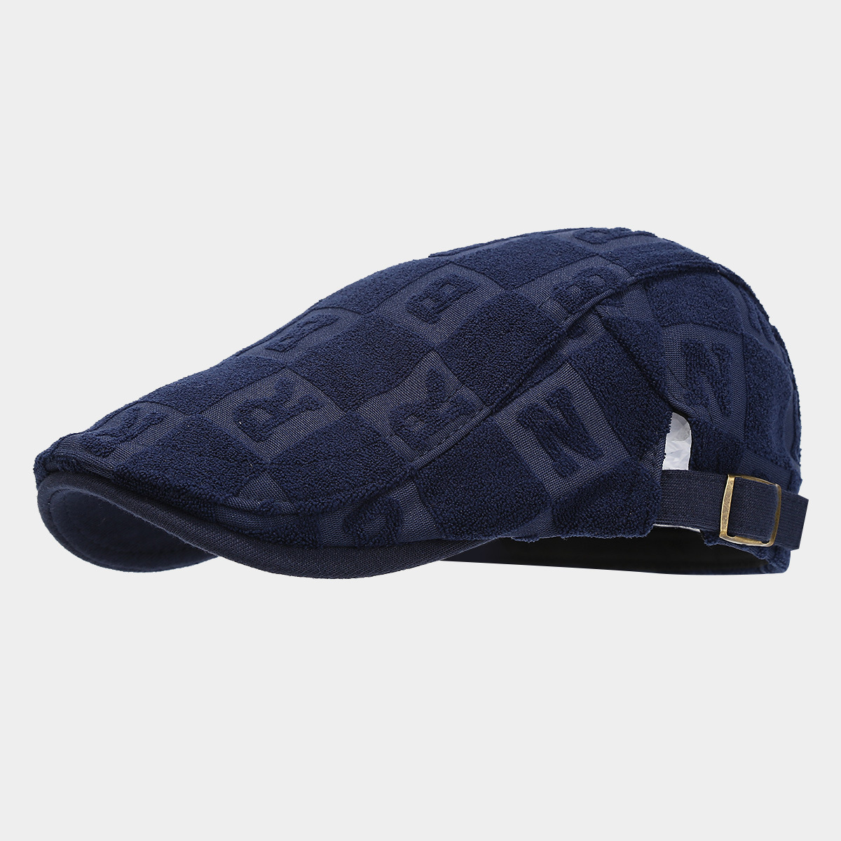 Moda europea y americana retro letras hacia adelante sombrero hombre literatura y arte casual Boina inglesa pareja herramienta de bisel corto sombrero de lengua de pato