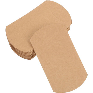 Imported kraft paper thickened 350g pillow box in stock strip enlarged silk scarf primary color gift box special price