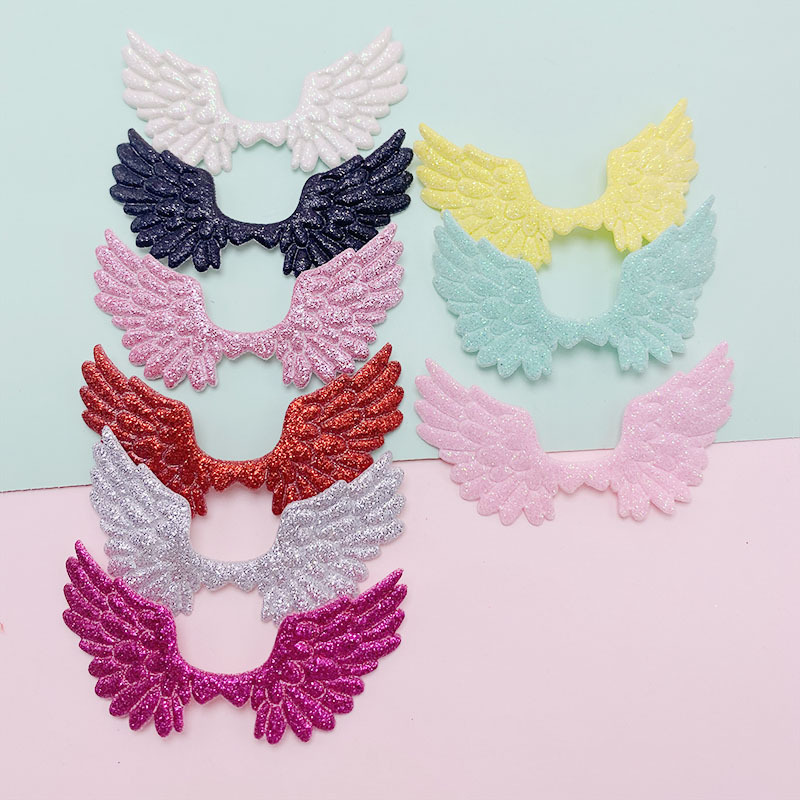 New children's accessories gold powder wings headdress hair clip gift box flower accessories Angel Wings spot