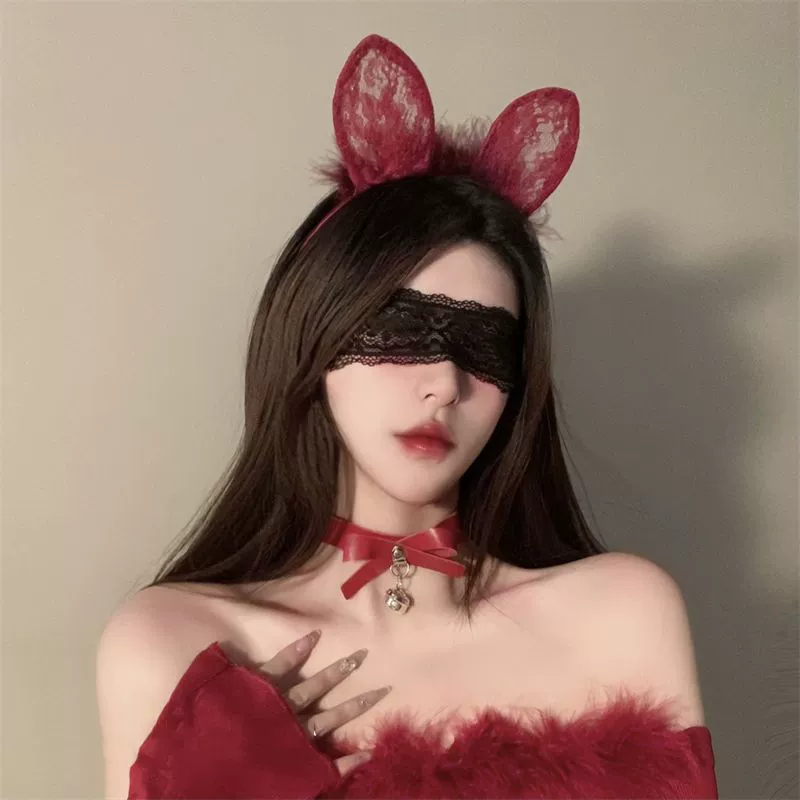Повязка на голову, маска для сна, вуаль, sexy аксессуар для волос, косплей, интернет-знаменитость