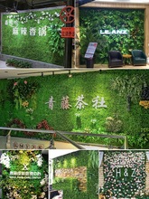 绿植墙仿真植物草坪墙面装饰阳台室内背景花墙塑料人造假草皮门头