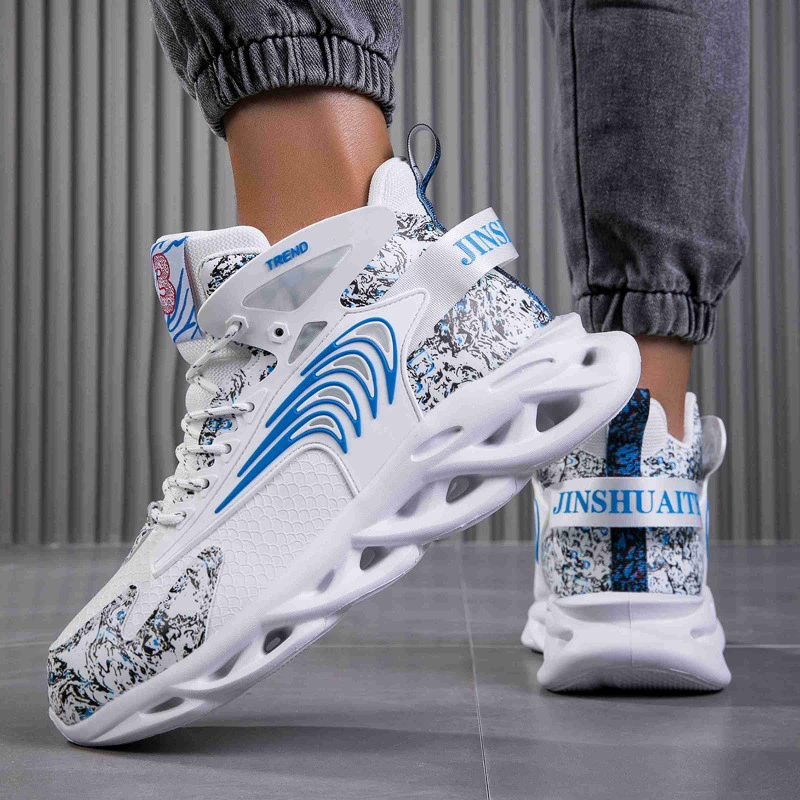 Sports shoes летающие вязаные спортивные повседневные модные туфли супер легкие амортизирующие ножи кроссовки беговые кроссовки мужские баскетбольные кроссовки 1