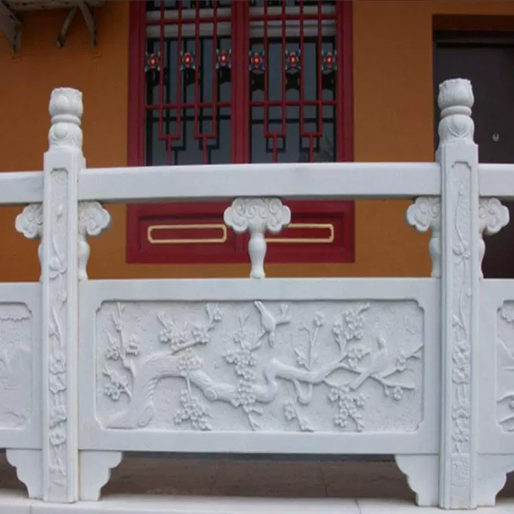 福建石栏杆厂家 供应花岗岩石材栏杆寺庙景区防护石雕栏杆