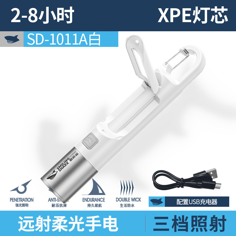 户外迷你手电筒ABS变焦远射手电筒COB泛光手电锁扣设计手电|undefined