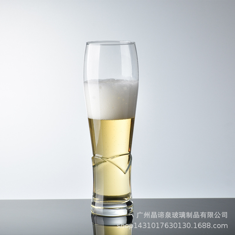 Taza de cristal templado turco pasha taza de jugo taza de pie alto taza de cerveza de trigo taza de cola logotipo imprimible