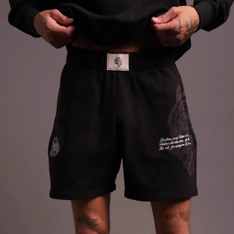 DACR Wolf Head Summer Sports Training Running Basketball Loose Breathable Bodybuilding Fitness Heavy Trendy Shorts New