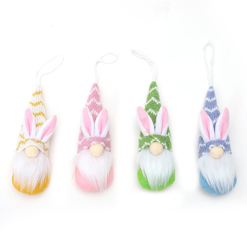 Cross-border new Easter knitted hat faceless old man doll pendant shopping mall window courtyard atmosphere decoration props