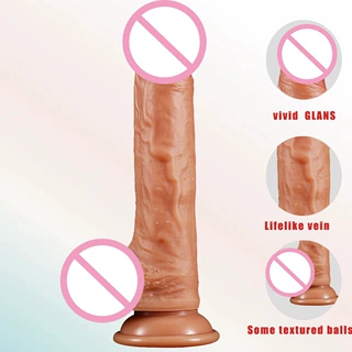 外贸真肌霸大号硅胶仿真阳具女用自慰假阴茎dildo情趣性用品批发