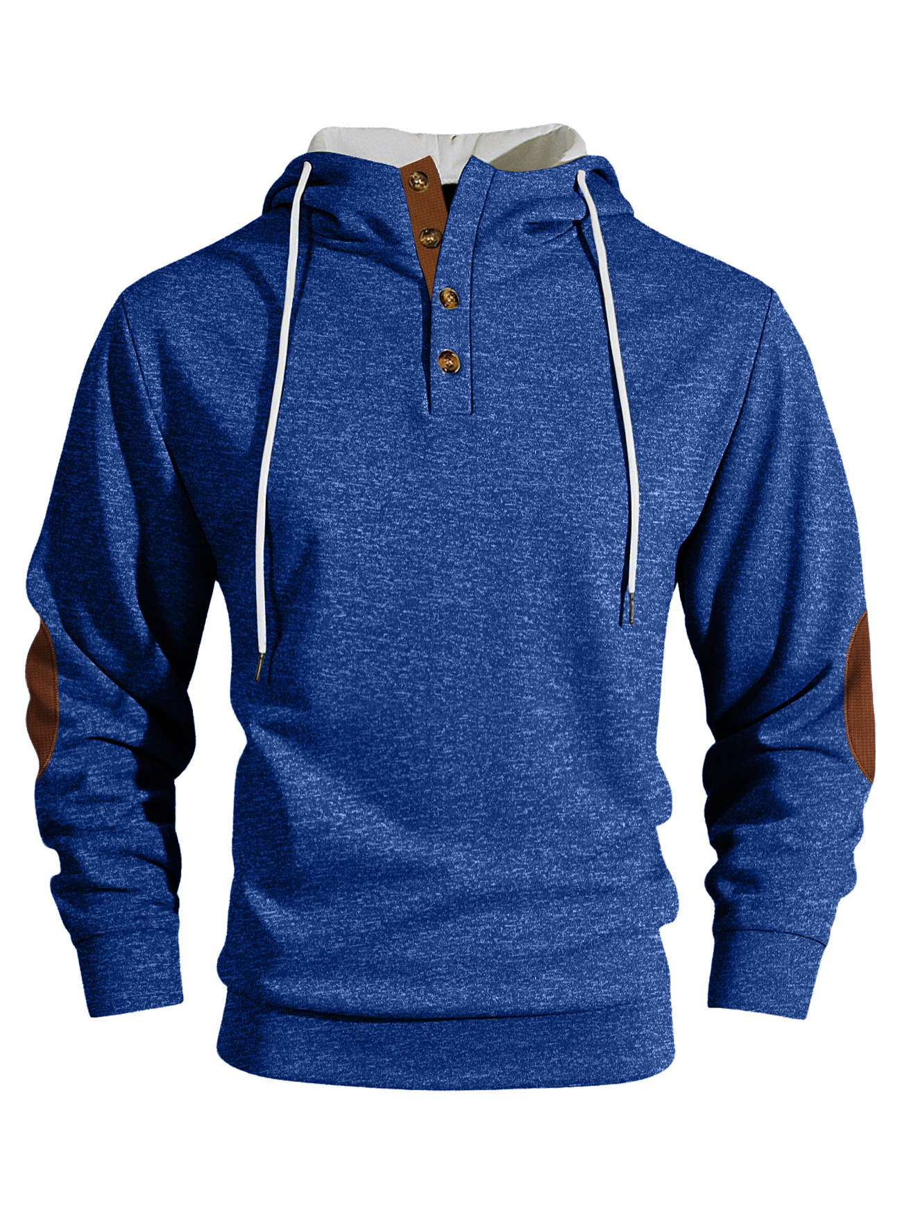 Transfronterizo Europa y América Amazon otoño y invierno sólido con capuzas deportivas de ocio deportivas de peluche engrosado chaqueta de hombre hombre