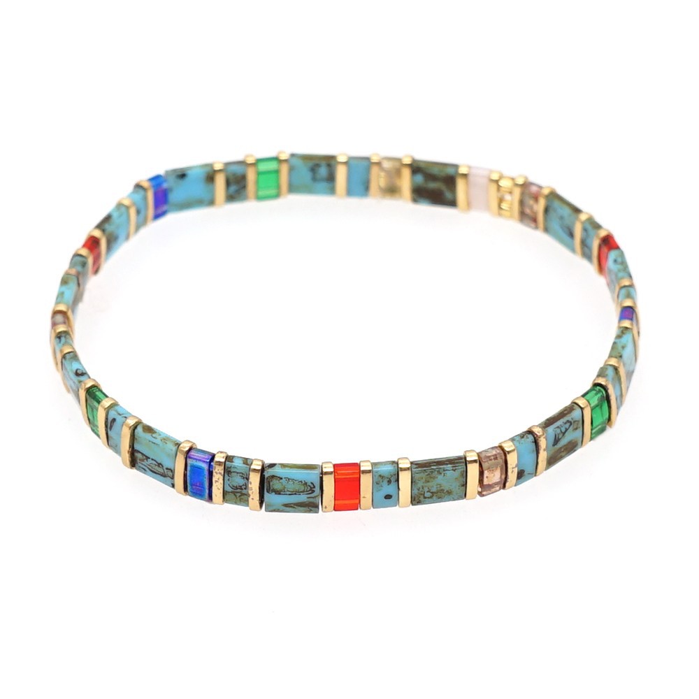 Nihaojewelry Wholesale Jewelry Simple Bohemian Multi-layered Woven Gold Beads Bracelets display picture 49