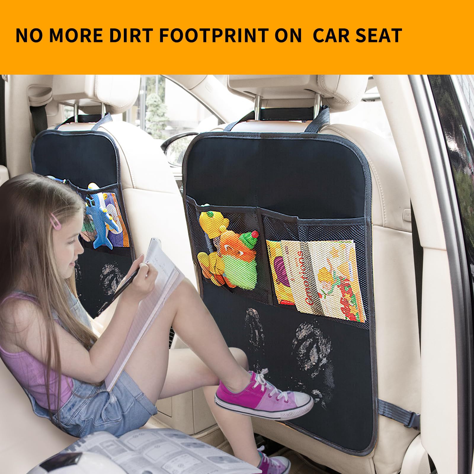 Nuevo tipo de explosión transfronteriza bolsa de almacenamiento del asiento trasero del automóvil contenedor de basura multifuncional mesa de comedor taza de soporte de respaldo de la silla anti-caña