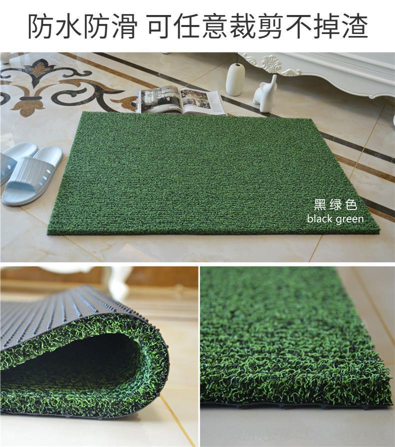 Thickened silk loop floor mat, extra-thick foot mat for home use, entrance door, elevator corridor carpet, car floor mat, can be cut to size