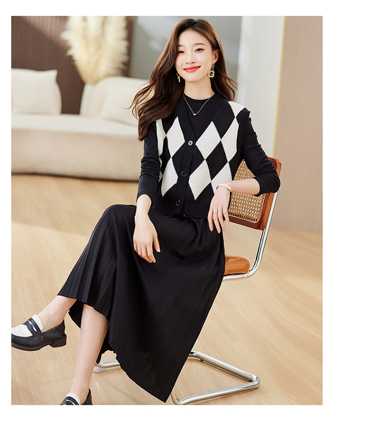 C5966 1640K ĐỒ BỘ NỮ HANTDC ÁO LEN DÀI TAY CẢ BỘ 2 MÓN MÙA XUÂN THU ĐÔNG THỜI TRANG NỮ G05 SẢN PHẨM MỚI