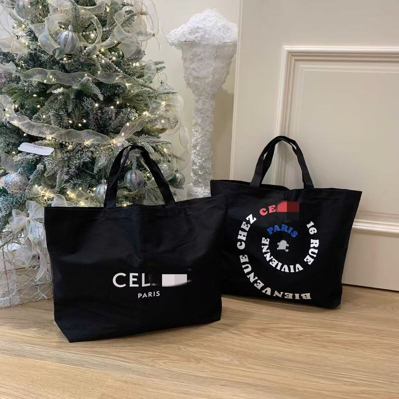 Vip Gift Free Canvas Bag with Different Patterns on Both Sides, Super Large Capacity, High-End Versatile Laptop Bag, Shoulder Bag