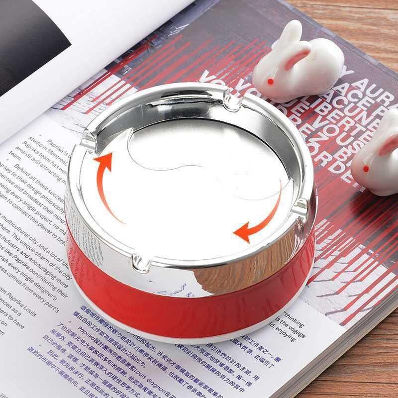 Cenciero personalidad creativa en línea famoso hogar con cubierta anti-caída sala de estar cabecera de cama grande pequeño de acero inoxidable plástico cigarrillo