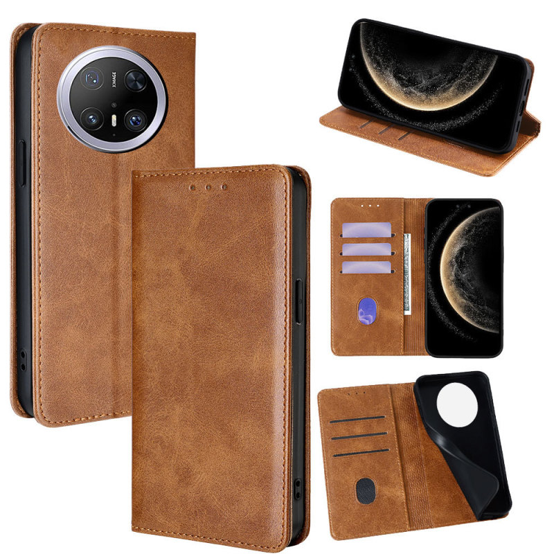 Suitable for Huawei Mate70Pro Mobile Phone Leather Case, Mate80Pro Magnetic Flip Cover Business Mate50 Mobile Phone Case