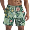 2023跨境夏季新款男装海边休闲短裤3D数码印花宽松款直筒沙滩裤